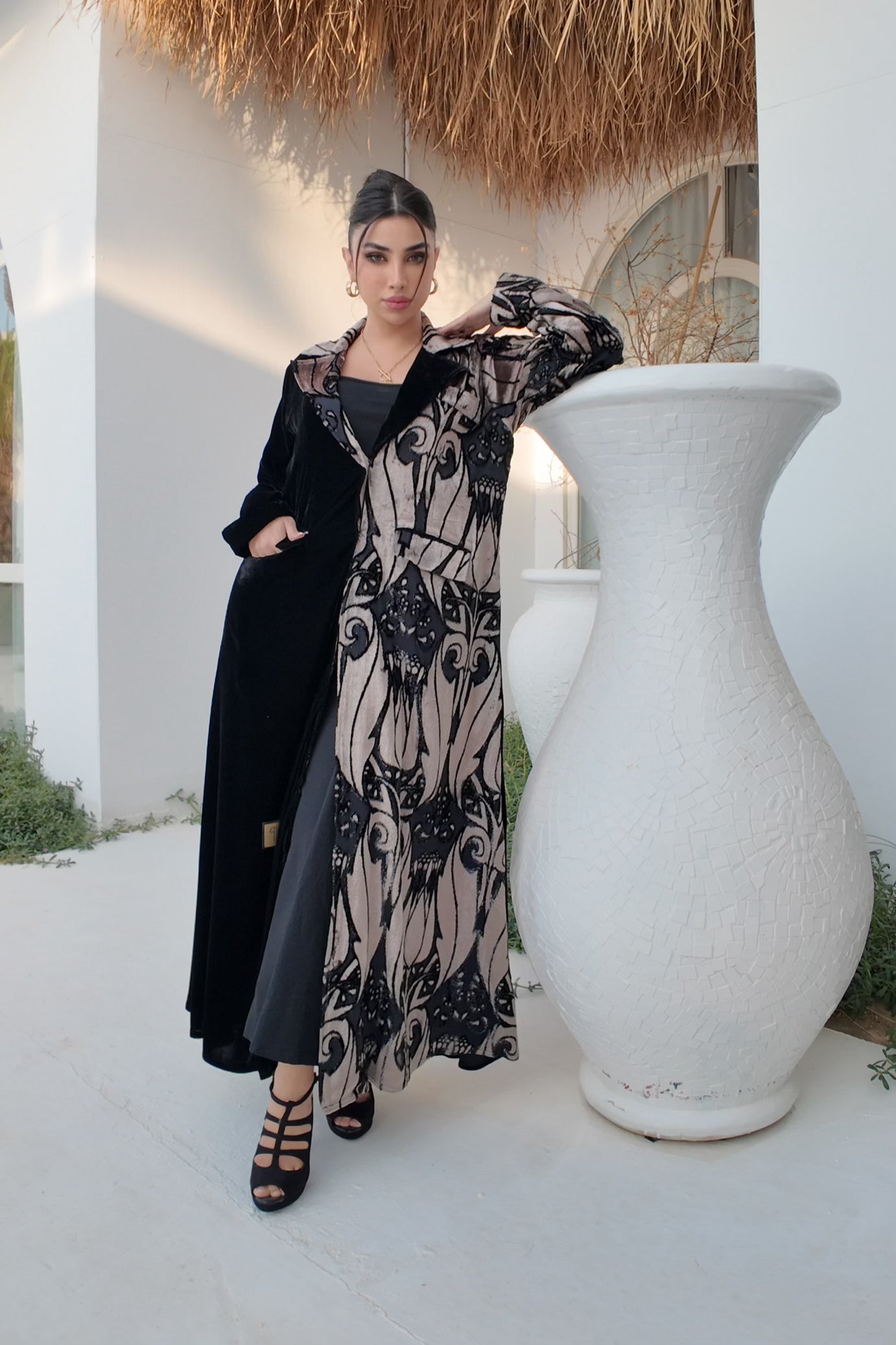 بليزر مخمل شيفون بيور