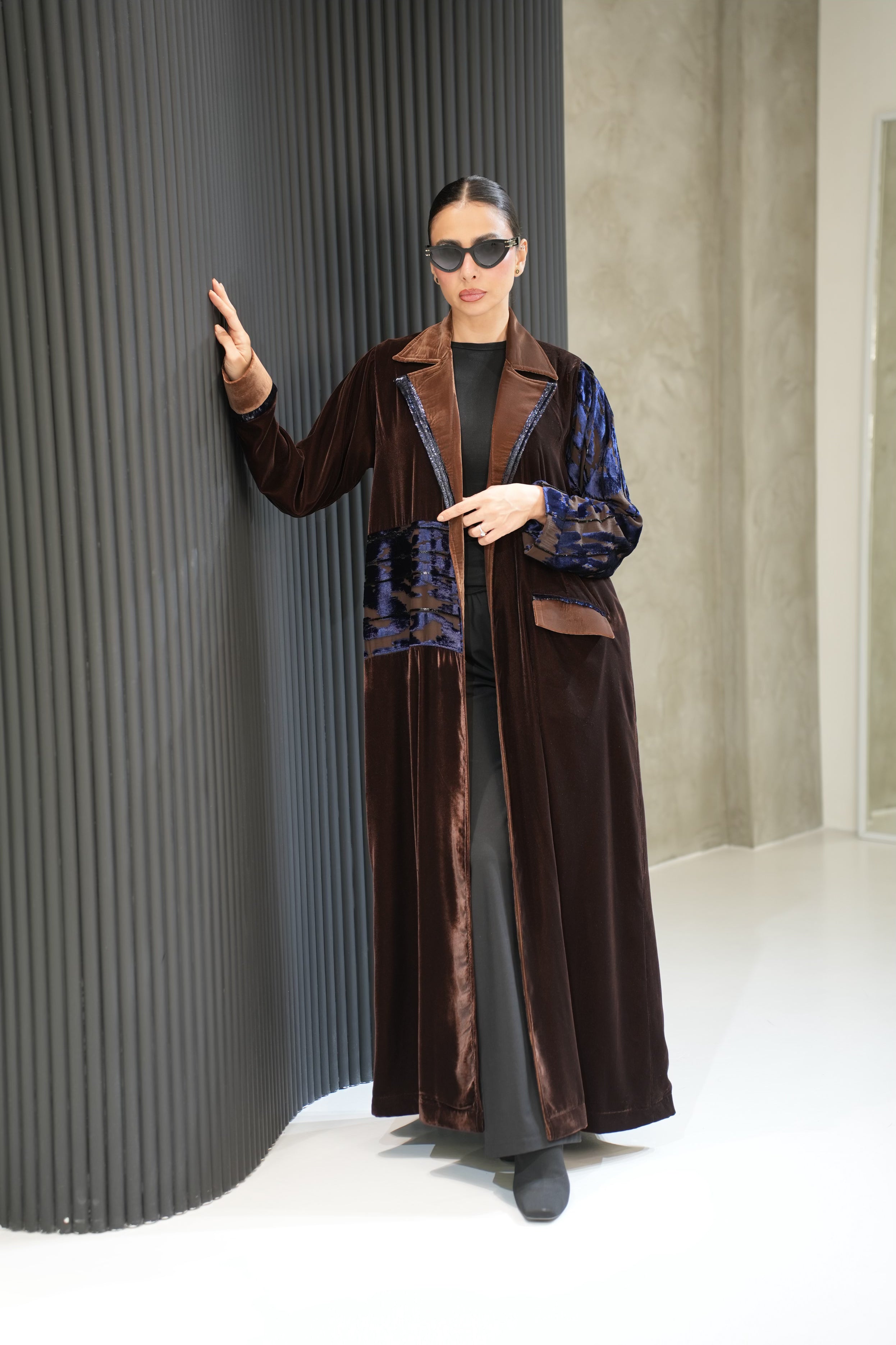 بليزر مخمل شيفون بيور