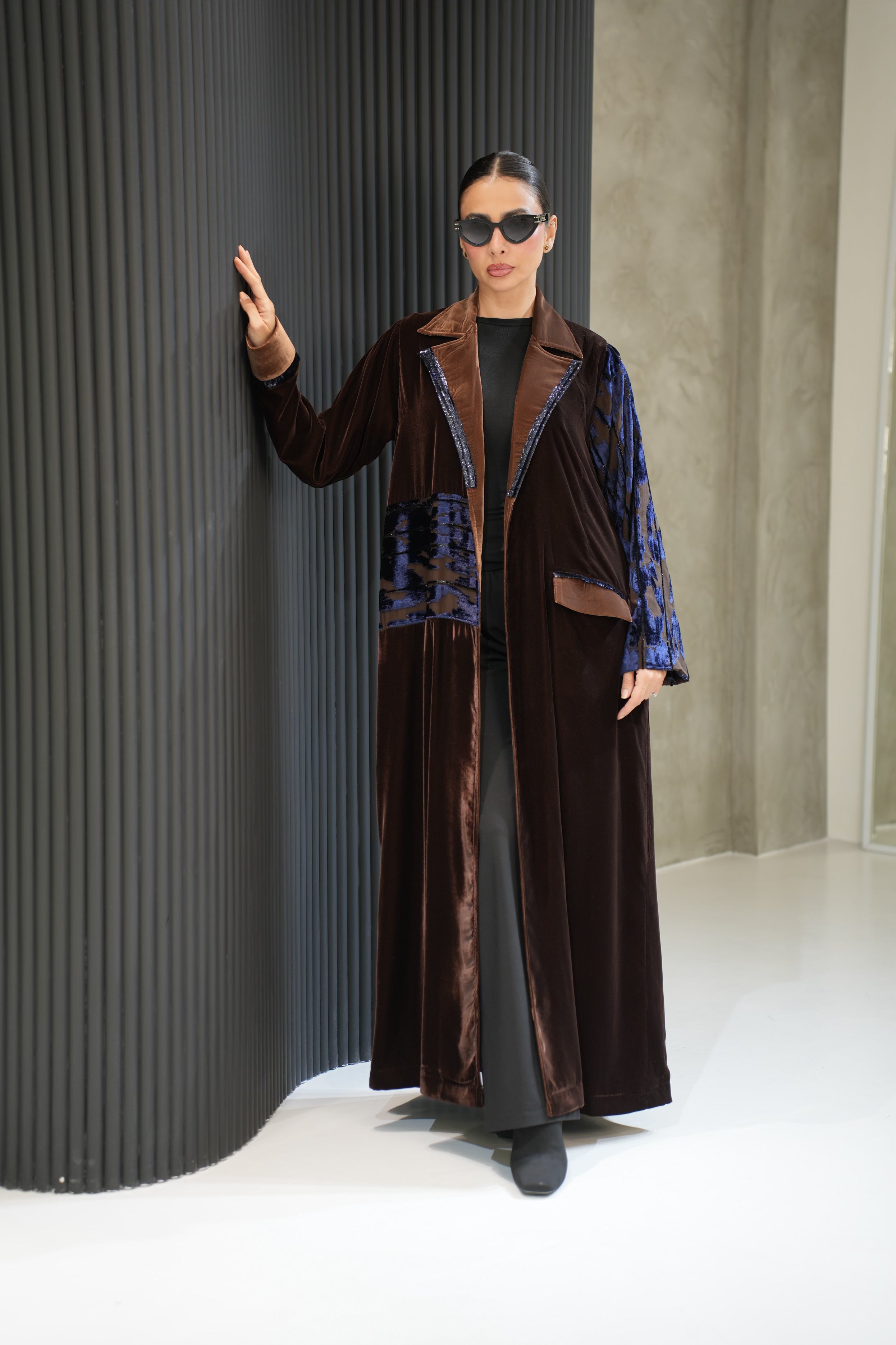 بليزر مخمل شيفون بيور